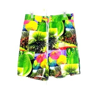 Nautica swim size M yellow and green